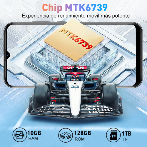 Xgody V50 10+128 GB Ram Dual Sim negro