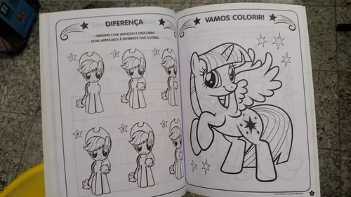 My Little Pony – Conjunto de livros de colorir para crianças – Pacote com 2  livros de atividades