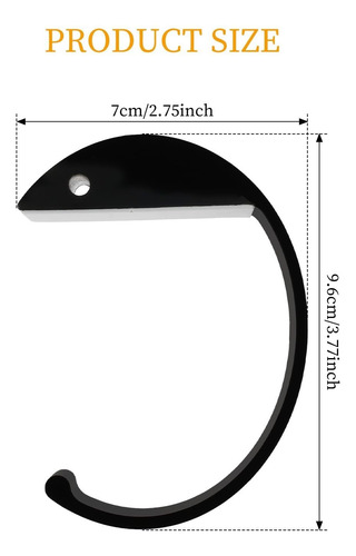 4 Pcs Ganchos Para Auriculares Tipo C De Aleación Aluminio