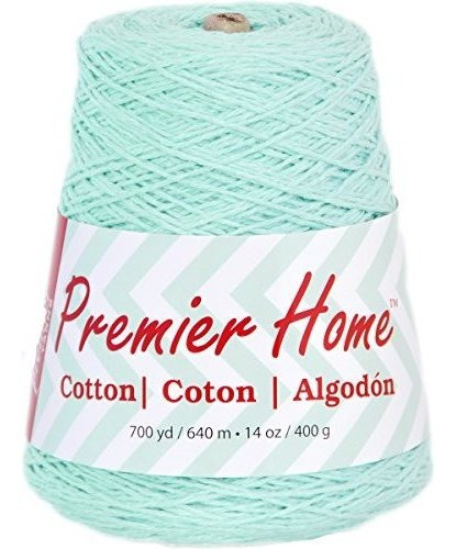 Premier Hilados 103305 Casa Algodon Yarnsolid Conepastel Azu