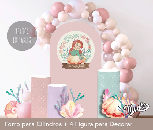 Kit Imprimible La Sirenita Bebé Imagenes Para Decorar Cumple