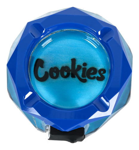 Cenicero De Fiesta De Brillo Led Cookie Octagon (azul)