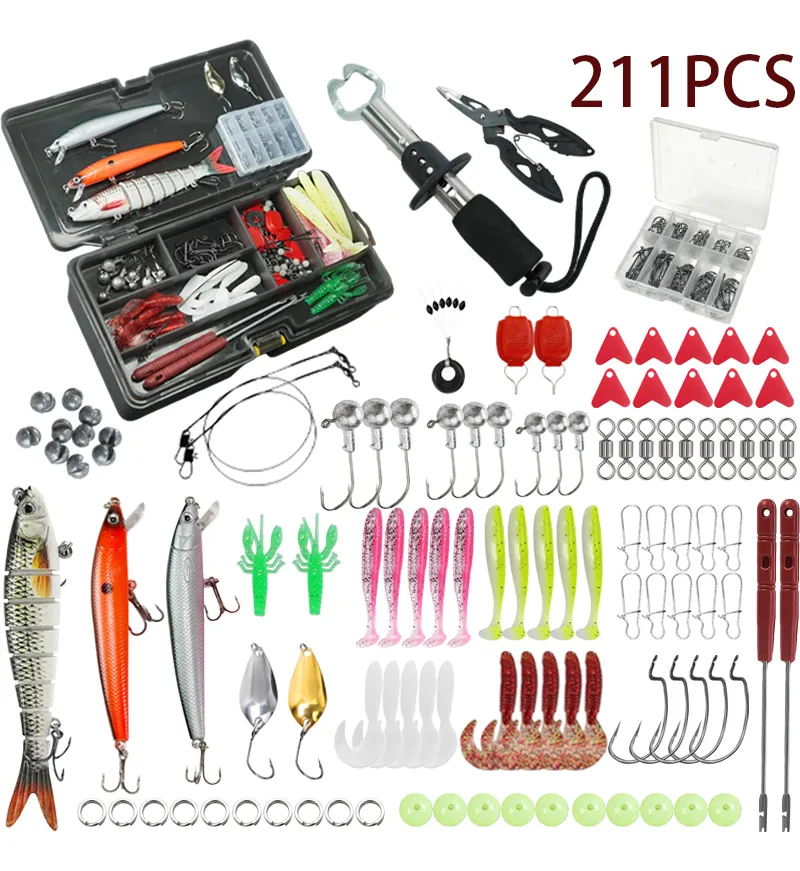 Kit de señuelos de pesca Bravmack de 211 piezas
