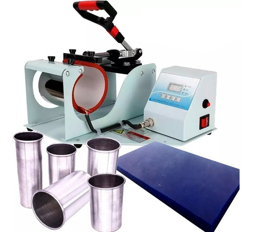 Prensa Térmica Sublimação Caneca + Manta Long Drink + Culote