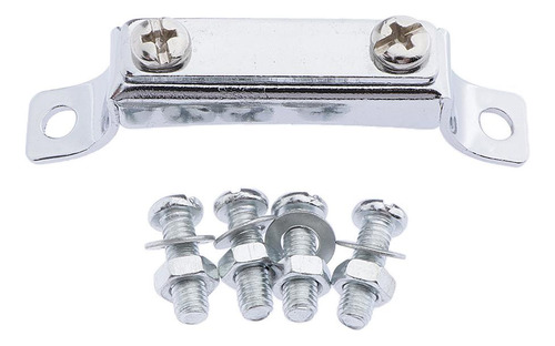 Colador De Metal Plateado Throw Off Butt End Set Para Snare