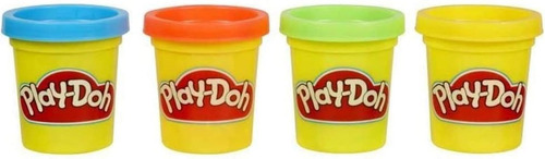 Kit 4 Potes De Massinha Play-doh - Az/am/vd/lr