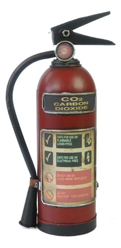 Extintor De Fuego, Vintage, Artesanía Metal.