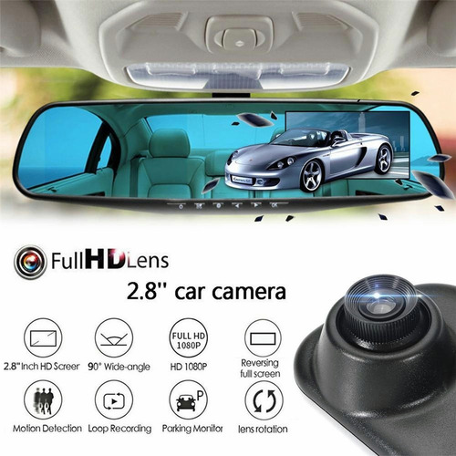 Aplicable A Cámaras De Espejo Retrovisor De Doble Cámara Hd