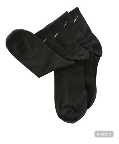 12 Pack De Calcetas N/i/k/e Negro 3/4 Liso Unitalla