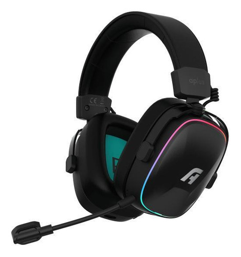 Headset Gamer Aplus Atis Pro 7.1 Sem Fio Wireless Led Rgb