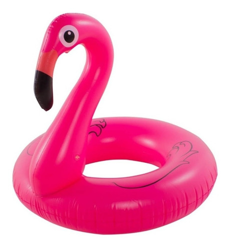 Boia Flamingo Rosa Gigante Inflável Praia Piscina Anel 1,20m