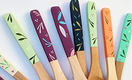 Imagen 3 de 3 de Maderas Para Pintar Laura Craft: Utensilios De Cocina
