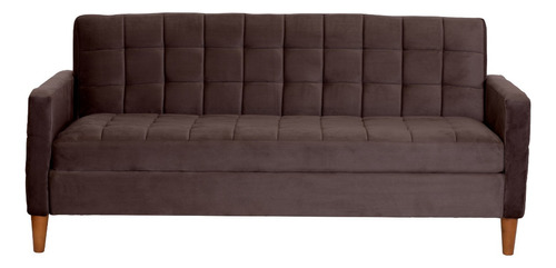 Futon Genova  Tela Velvet Chocolate