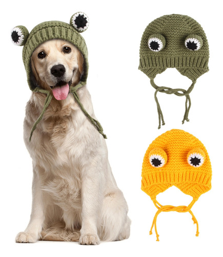Gorro De Punto Para Perros Pequeños Con Dibujos Animados En