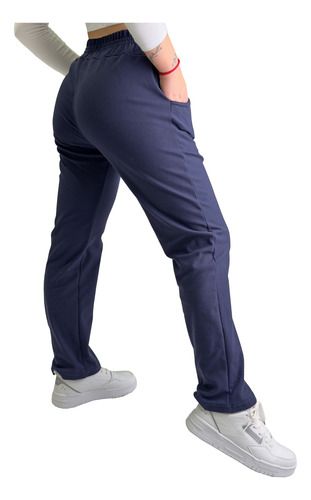 Jogging Recto Mujer Tiro Alto Abrigado Darlon Soft