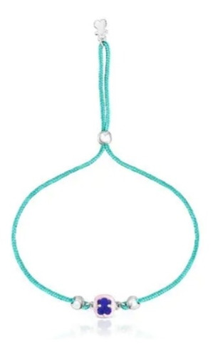 Pulsera De Cordón Turquesa Con Lapislázuli Y Esmalte Tous