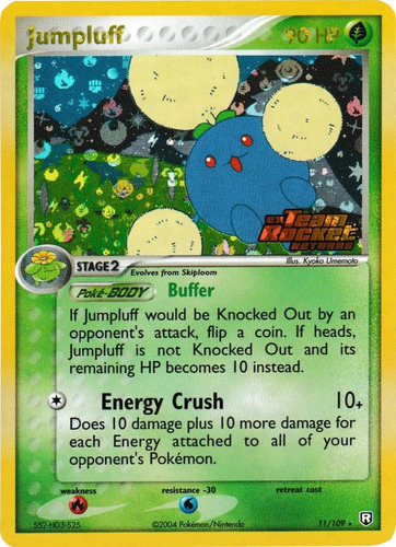 Cartas Pokemon Jumpluff Holo Rocket Returns Reverse