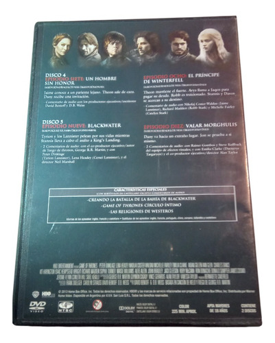 Game Of Thrones Temporada 2 Dvd (Usado)