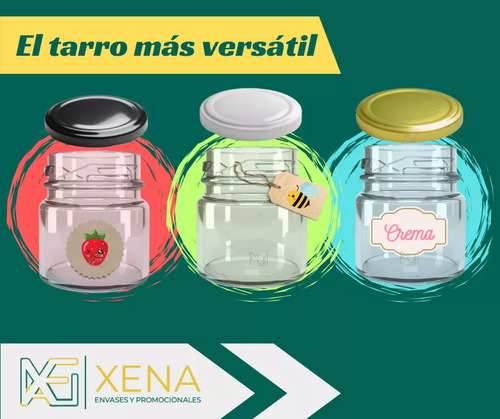 Envase Frasco Vidrio 1.5 Oz 45 Ml Mermelada Miel Salsa X 10