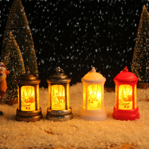 Linterna De Mesa Navideña, Luz Led, Adorno Navideño,