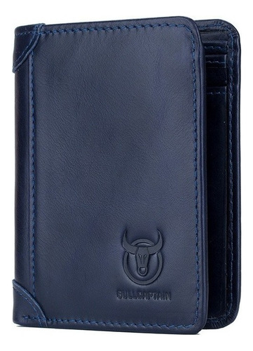 Bullcaptain Cartera Piel Genuina Rfid Bloqueo Billetera