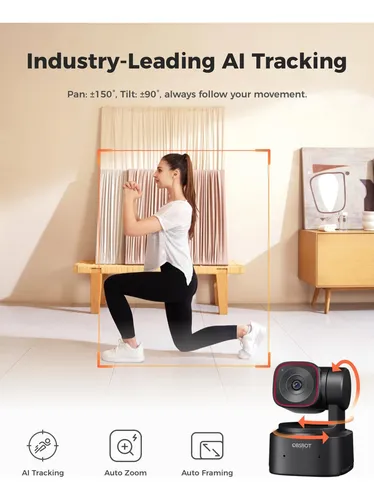 Cámara Web 4k Obsbot Tiny 2 Lite Con Seguimiento Ai