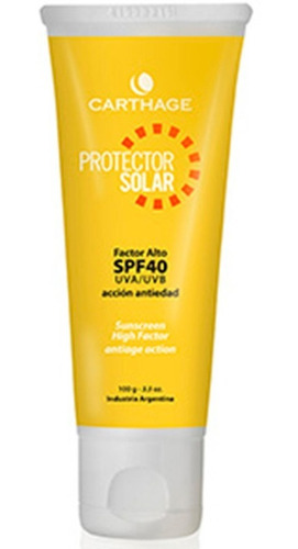 Protector Solar Natural Spf 40r 100gr Carthage