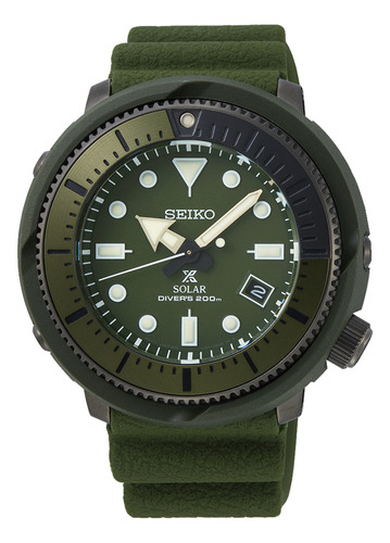 Seiko Prospex Diver Solar Baby Tuna Sne535 Fotos Reales Verde Verde Verde