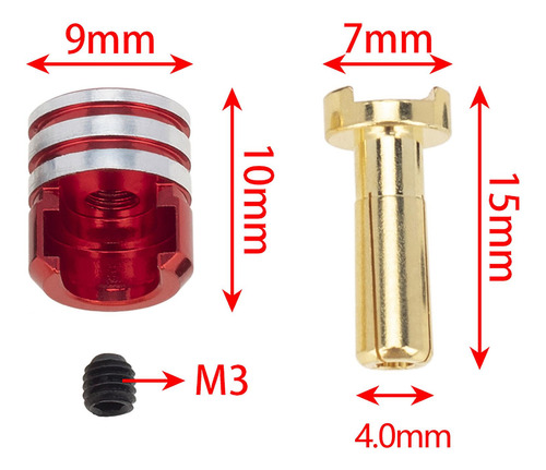 Conector Banana Rc, Piezas De Repuesto Del Adaptador Del 4mm