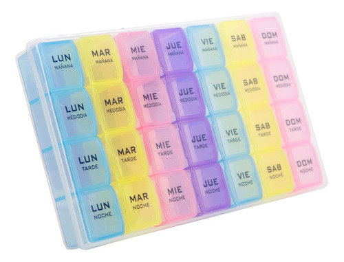 Imagen 4 de 10 de Pastillero Mañana Mediodia Tarde Noche Organizador Full