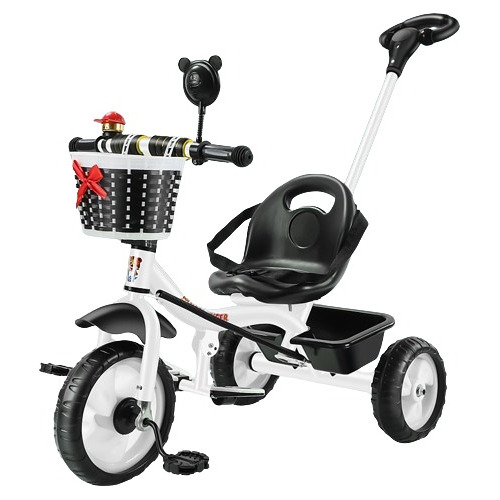 Triciclo Infantil Metálico Con Guía Peso Máximo  35kg