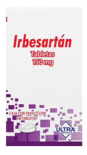 Irbesartán 150mg C/14 Tab Ultra 