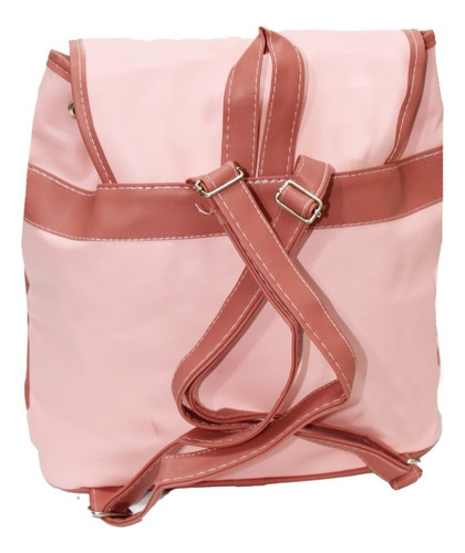 Bolsa / Mochila Para Dama Grande Doble Asa Backpack Color Rosa