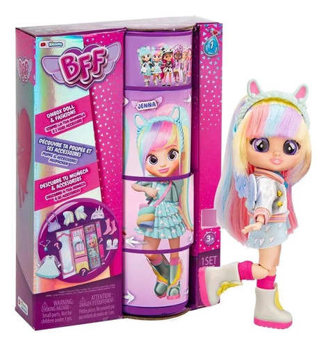 Boneca Da Moda Bff By Cry Babies Jenna 9 Surpresas Fashion