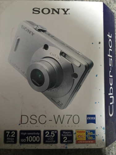 Camara Cyber Shot Sony Dsc W70