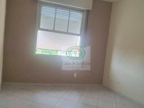 Imagem 8 de 18 de Apartamento 2 Dormitórios - Prédio C/ Elevador, Frente E Vista Livre, Garagem Demarcada - R$ 2.100, - Campo Grande - Santos - Ap6617