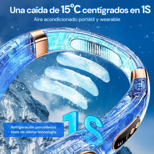 Ventilador Cuello Usb Recargable Ventilador Cuello Sin Aspas