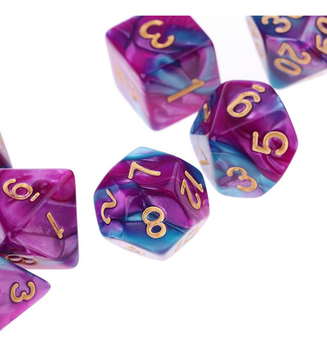 De Dados Poliédricos De 16mm De 21 Piezas, De Dados,