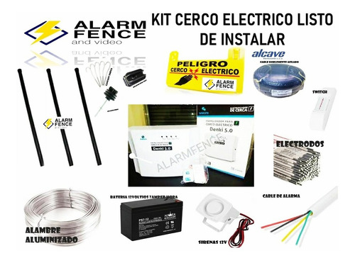 Cerco Electrico Kit 110 Mts Solo Material Listo Instalar