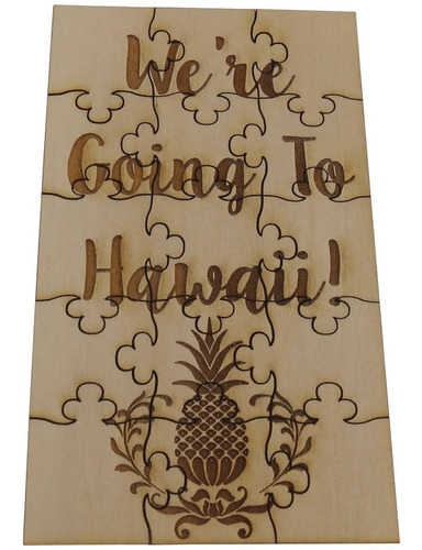 Were Go To Hawaii 15 Piezas Basswood Jigsaw Puzzle Sorpresa