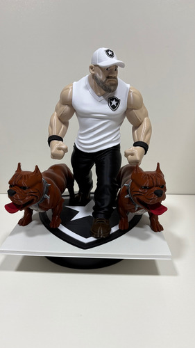 Boneco Colecionável Pitbull Guerreiro Botafogo