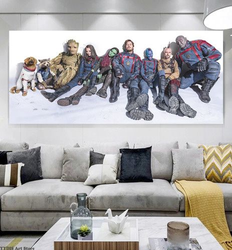 Canvas Premium Guardianes Galaxia Avengers 120x50cm