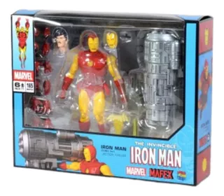 Figura De Acción Iron Man (comic Ver.) No.165 Marvel Mafex
