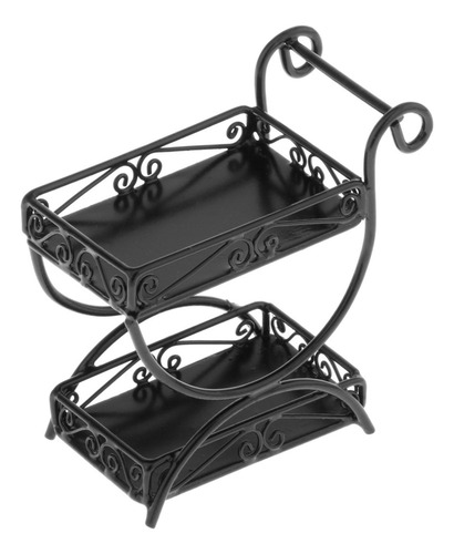 Estante De Flores Para Casa De Muñecas, Estante De Negro