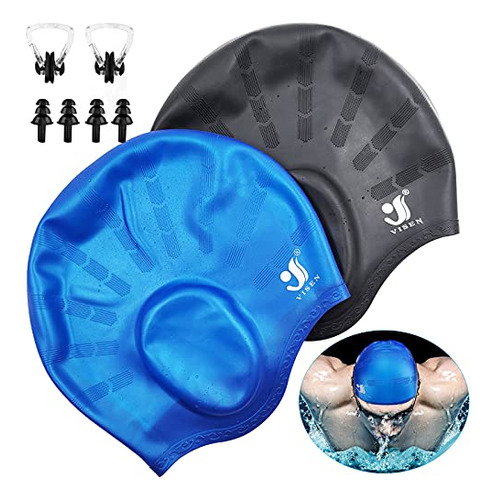 Gorros De Natación Unisex Con Protección Auditiva, Paquete D