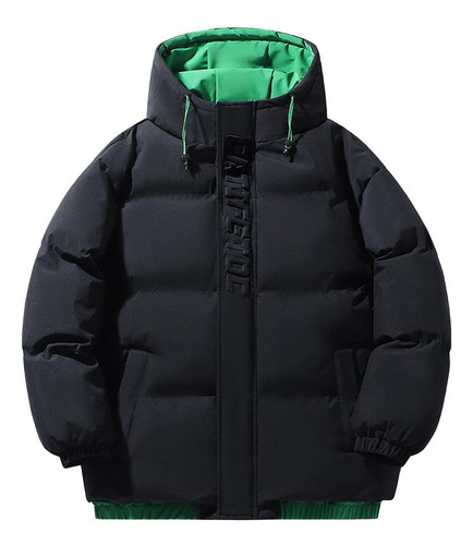 Chaqueta De Invierno Con Capucha Acolchada En Algodón Estilo