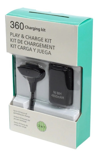 Kit Carga Y Juega Para Control Xbox 360 