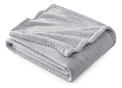 Colcha Para Cama Bedsure De Color Gris Claro Individual
