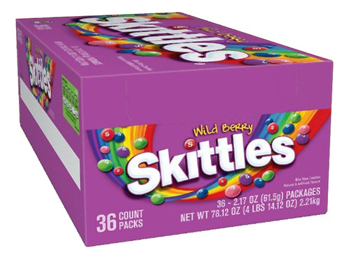 Caramelo Skittles Wild Berry Display 36x62gr