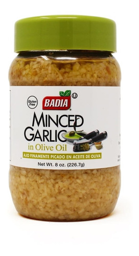 Badia Ajo Picado En Aceite Oliva Minced Garlic Oliveoil 226g
